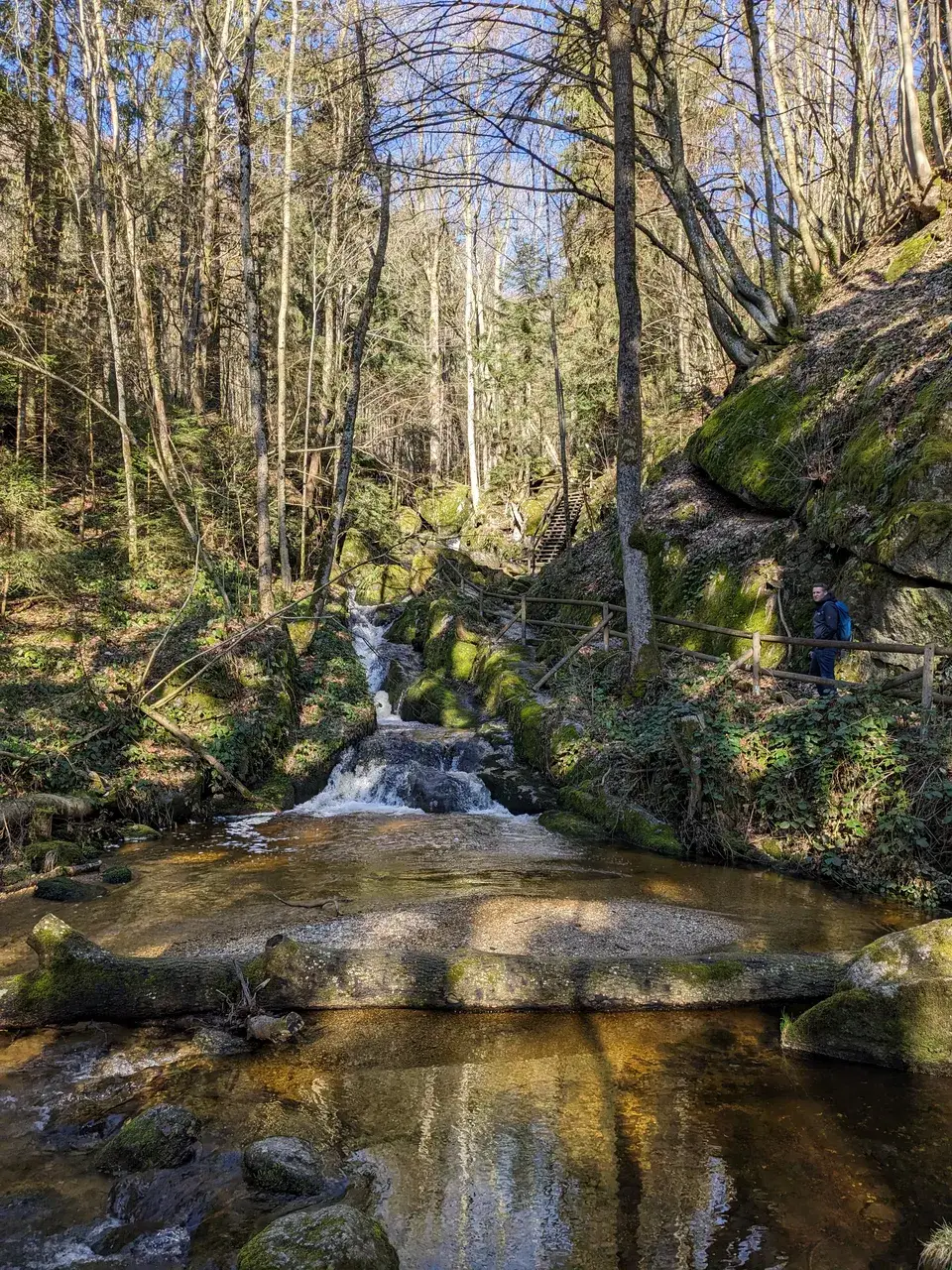 Waterfall in the Ysperklamm gorge.