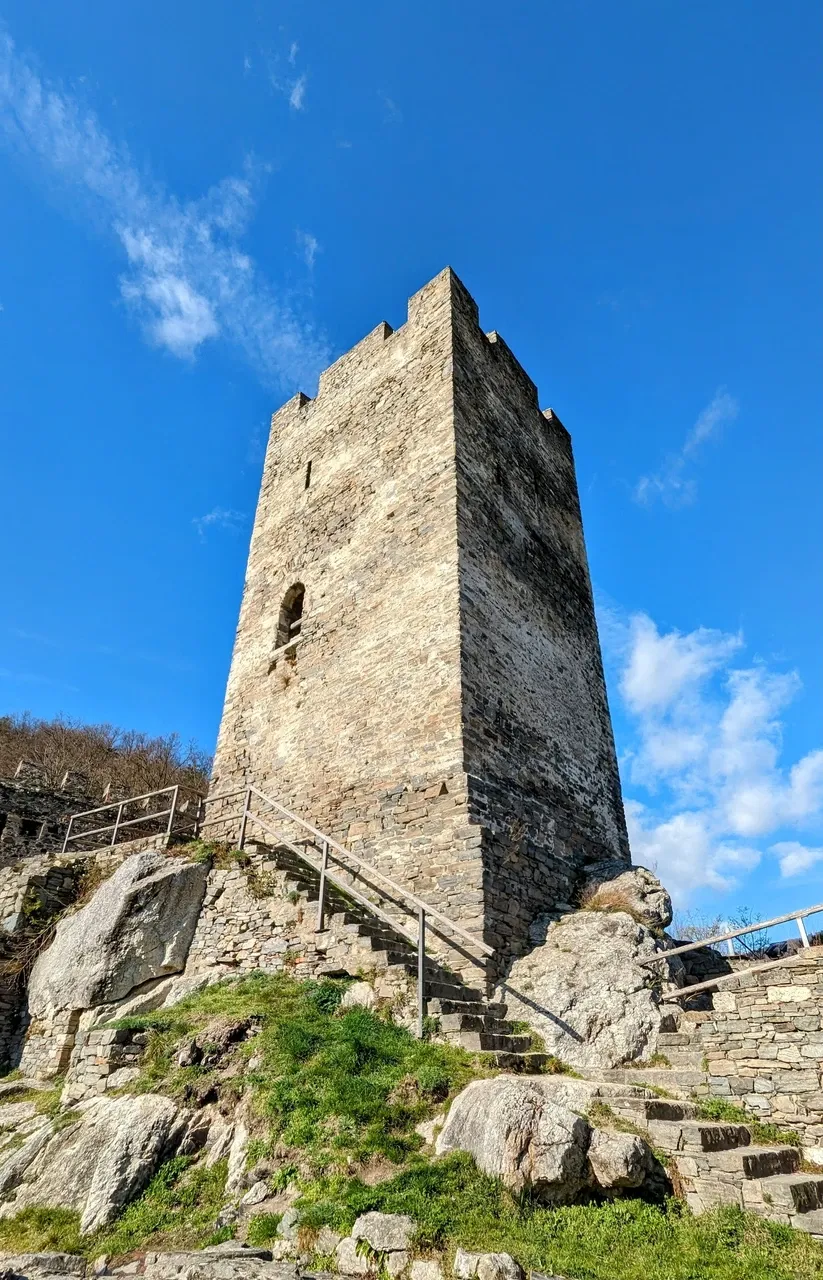 Castle keep of Ruin Hinterhaus.